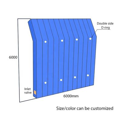 Φουσκωτό ηχοφράγμα PVC 6m*6m, επαναχρησιμοποιήσιμο και μετακινούμενο, προσωρινό, Litong Outdoor