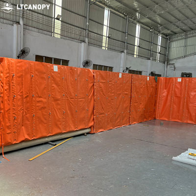 Φράγμα ελέγχου πλημμύρας νέου μοντέλου Litong 1,8M Ύψος Προσαρμοσμένο Αφαιρούμενο Φράγμα