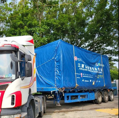 Litong Κατασκευαστής Ημιρυμουλκούμενο PVC Επικαλυμμένο Ύφασμα Τυπωμένο λογότυπο Καλύμματα Φορτηγών PVC μουσαμάς Πλαϊνή κουρτίνα