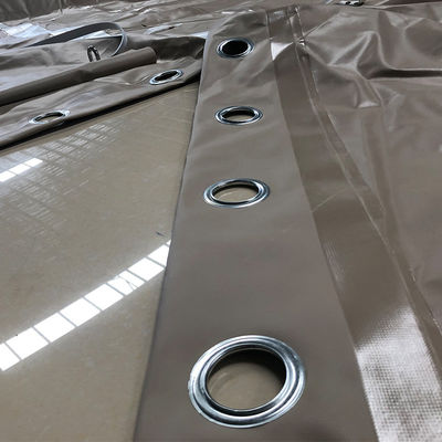 Litong China Factory Khaki Vehicle Cover Wholesale Heavy Duty Tarps Pvc Coated Tarpaulin Cover Truck Cover (Επιχειρηματική πώληση χάλκινης κάλυψης οχήματος)