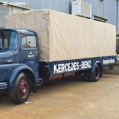 Υψηλής αντοχής μουσαμάς PVC Litong Khaki 1000d για κάλυμμα φορτηγού