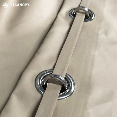 Υψηλής αντοχής μουσαμάς PVC Litong Khaki 1000d για κάλυμμα φορτηγού