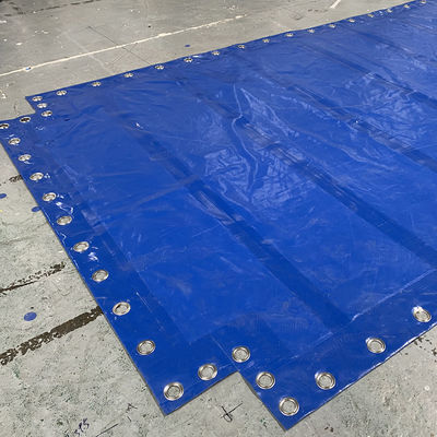 Κάλυμμα από μπλε μουσαμά PVC για εμπορευματοκιβώτιο ανοιχτής οροφής Litong