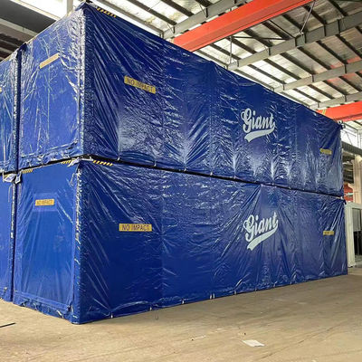 Litong Eco Friendly Box Shape Shipping Container Cover Tarp Blue 750gsm PVC Tarpaulin Cover (Περιβληματική κάλυψη για φορτηγό)