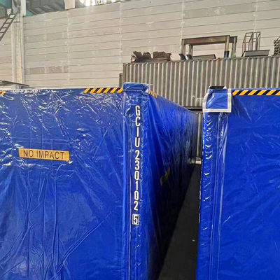Litong Eco Friendly Box Shape Shipping Container Cover Tarp Blue 750gsm PVC Tarpaulin Cover (Περιβληματική κάλυψη για φορτηγό)