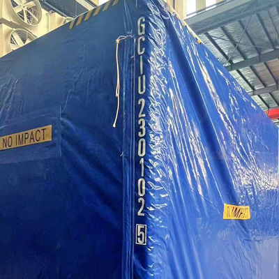 Litong Eco Friendly Box Shape Shipping Container Cover Tarp Blue 750gsm PVC Tarpaulin Cover (Περιβληματική κάλυψη για φορτηγό)
