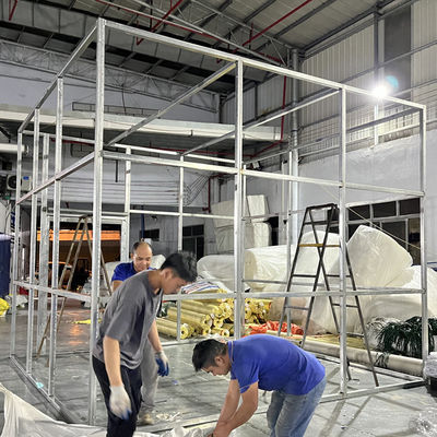 Εργοστασιακή Τιμή Litong Απευθείας Υπαίθρια Γαλβανισμένη Δομή Σκελετού Τέντας Υποστήριξη Προσαρμογής